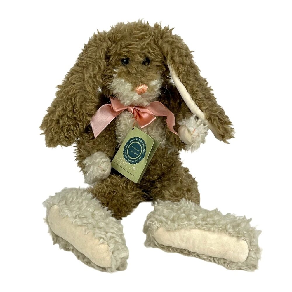 The Boyds Collection Plush Bunny Stuffed Rabbit Pink Ribbon
